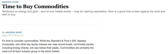 Barrons on commodities